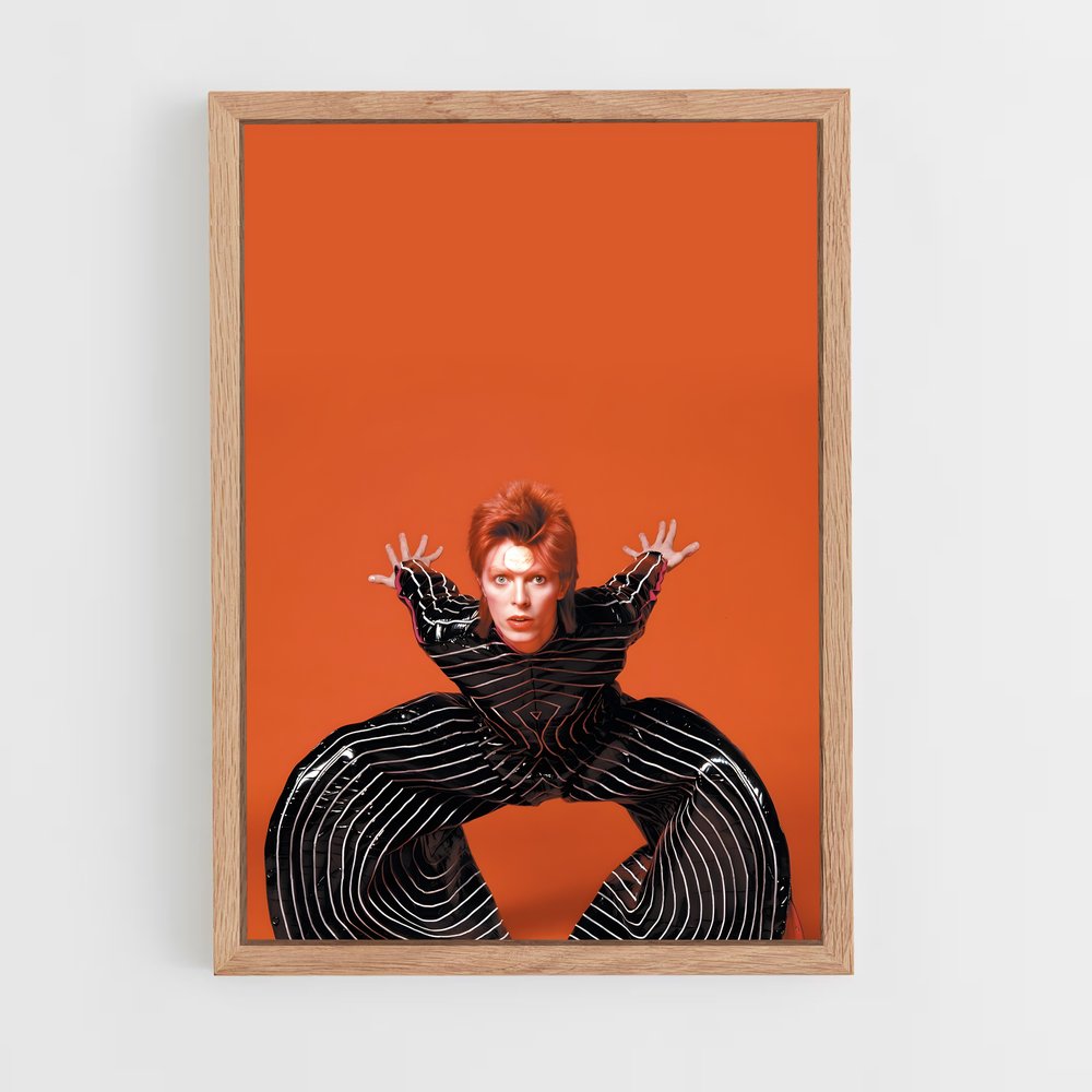ap-david bowie-9 cadre Bois clair