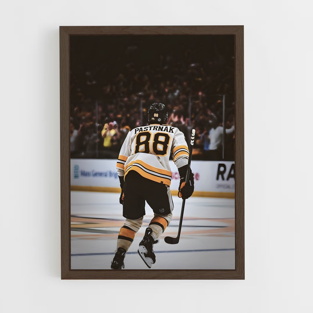 ap-david pastrnak-1 cadre Bois foncé