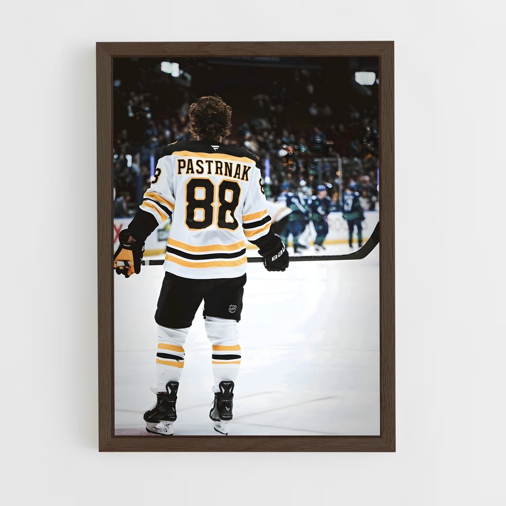 ap-david pastrnak-2 cadre Bois foncé