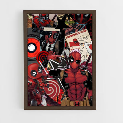 ap-deadpool-4 cadre Bois foncé