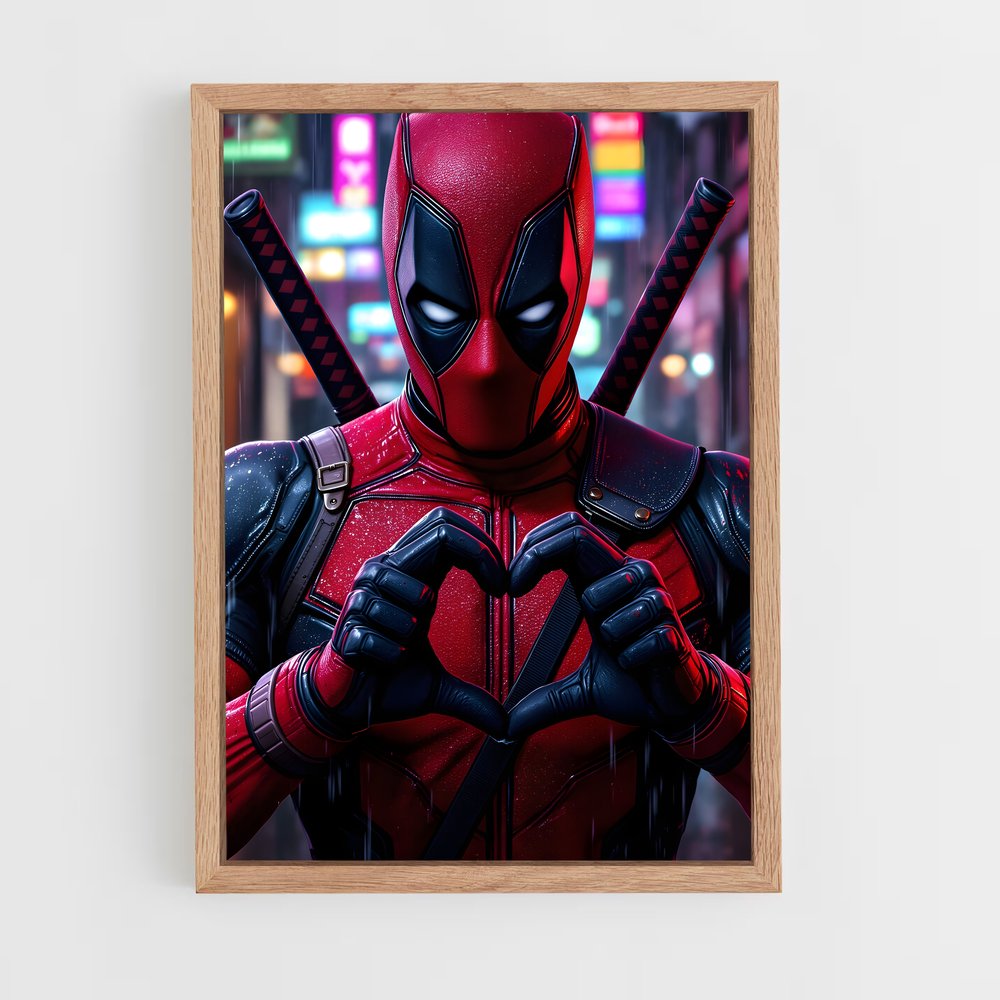 ap-deadpool-6 cadre Bois clair