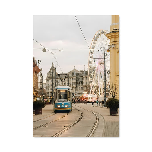 Poster Tramway de Debrecen