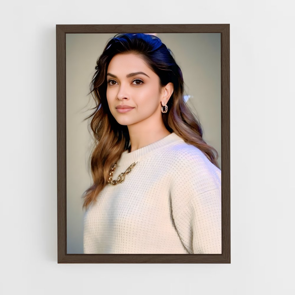 ap-deepika padukone-2 cadre Bois foncé