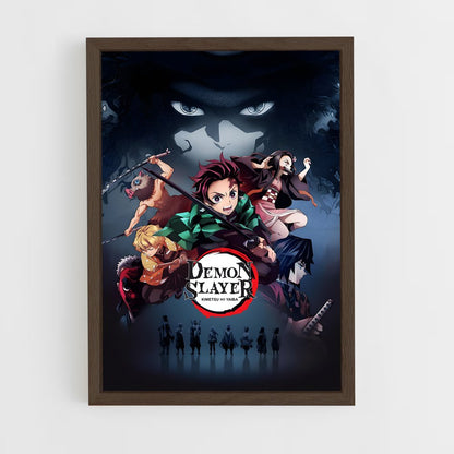 ap-demon slayer-12 cadre Bois foncé