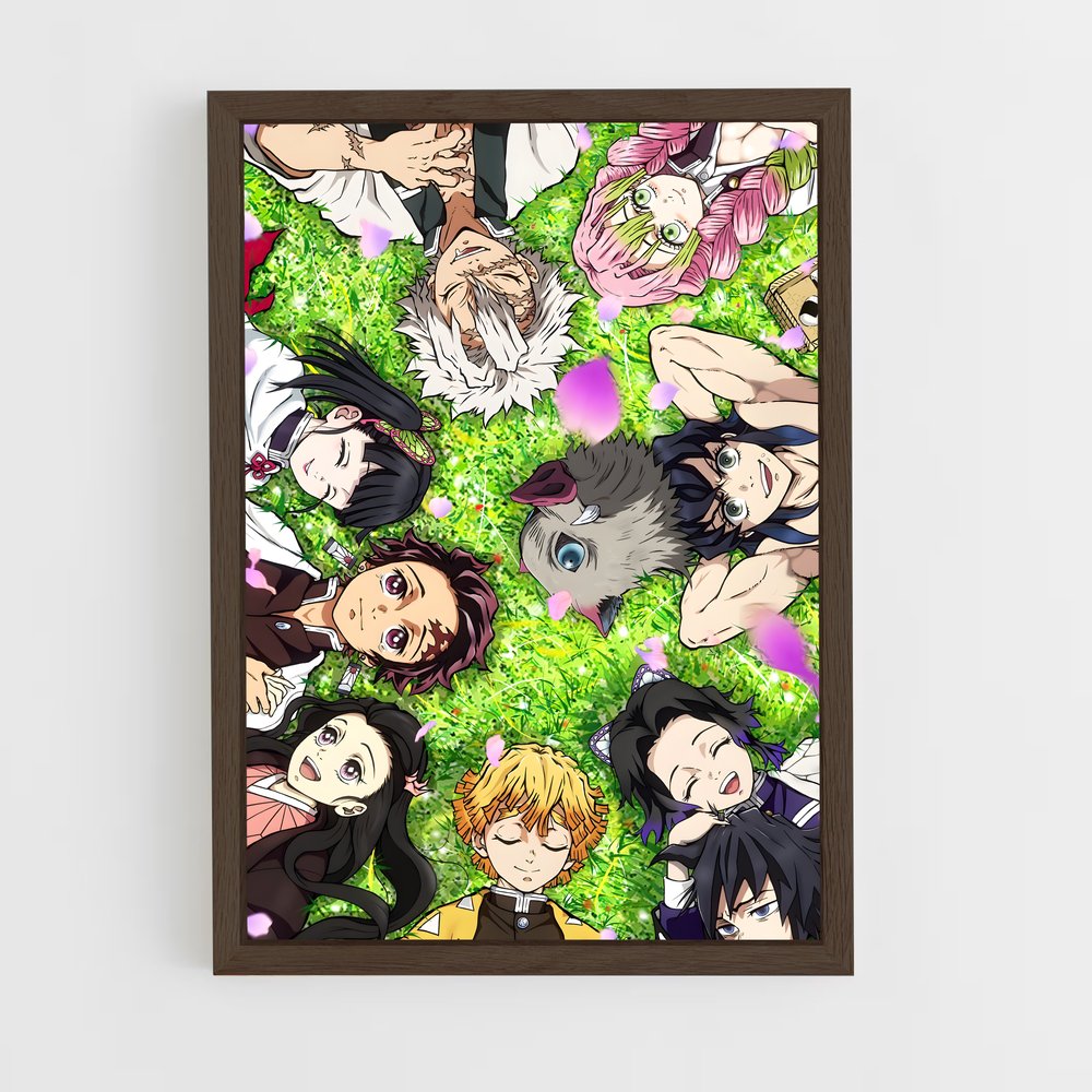 ap-demon slayer-17 cadre Bois foncé