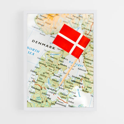 ap-denmark flag-7 cadre Blanc
