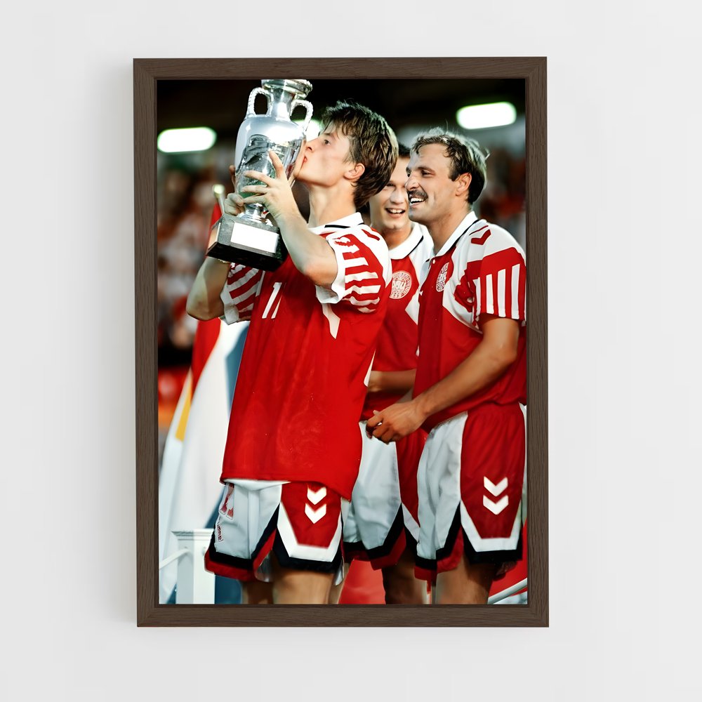 ap-denmark national football team-2 cadre Bois foncé