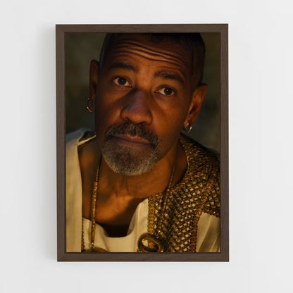 ap-denzel washington-4 cadre Bois foncé