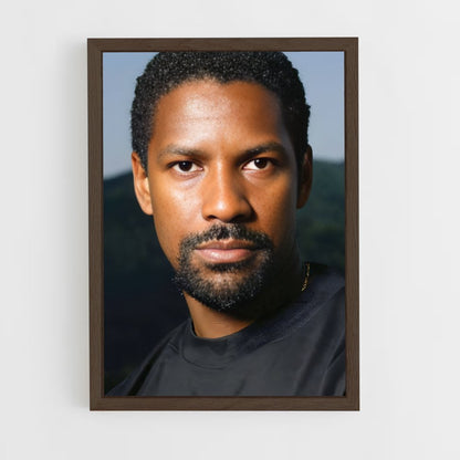 ap-denzel washington-7 cadre Bois foncé