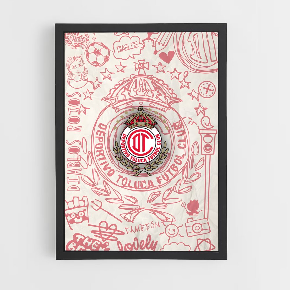 ap-deportivo toluca fc-7 cadre Noir