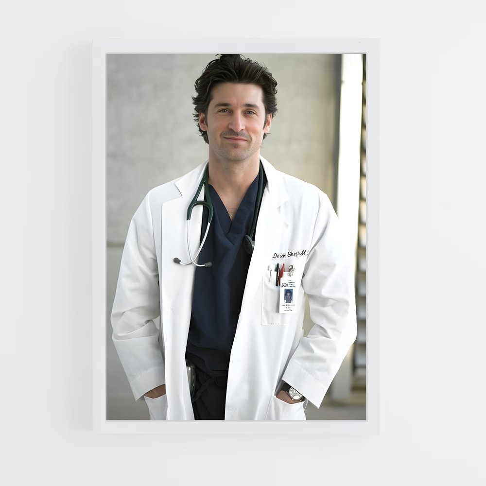 ap-derek shepherd-2 cadre Blanc