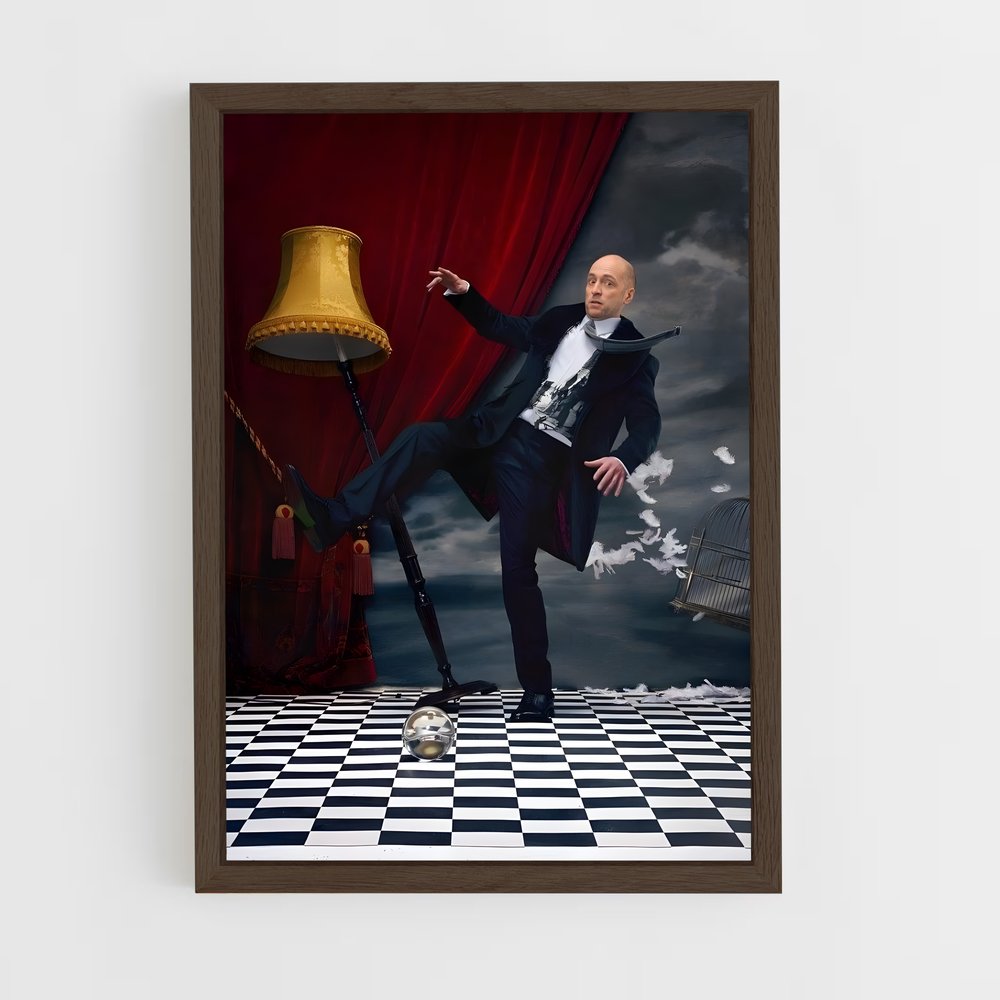ap-derren brown-1 cadre Bois foncé