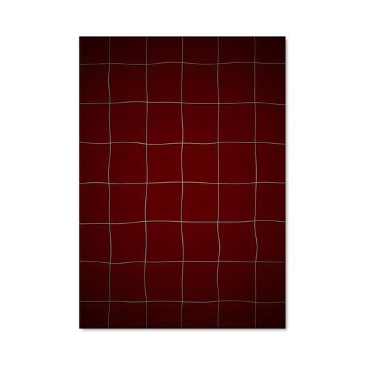 Poster Lignes Écarlates