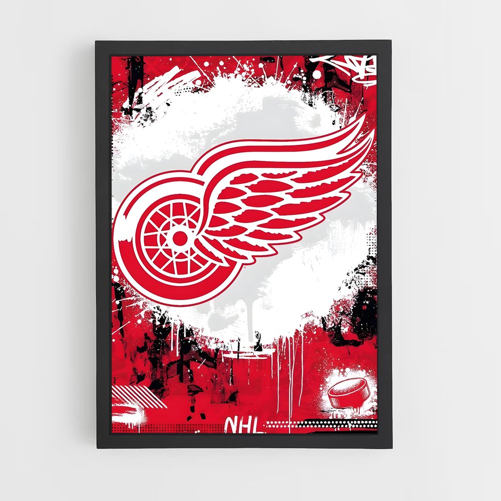 ap-detroit red wings-2 cadre Noir