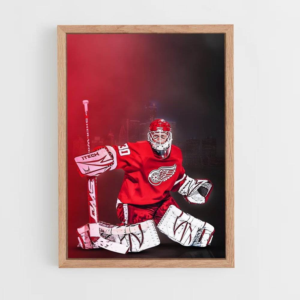 ap-detroit red wings-7 cadre Bois clair