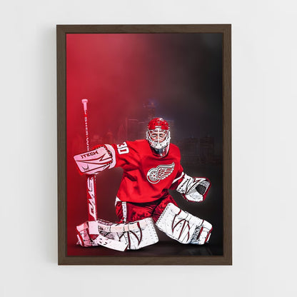ap-detroit red wings-7 cadre Bois foncé