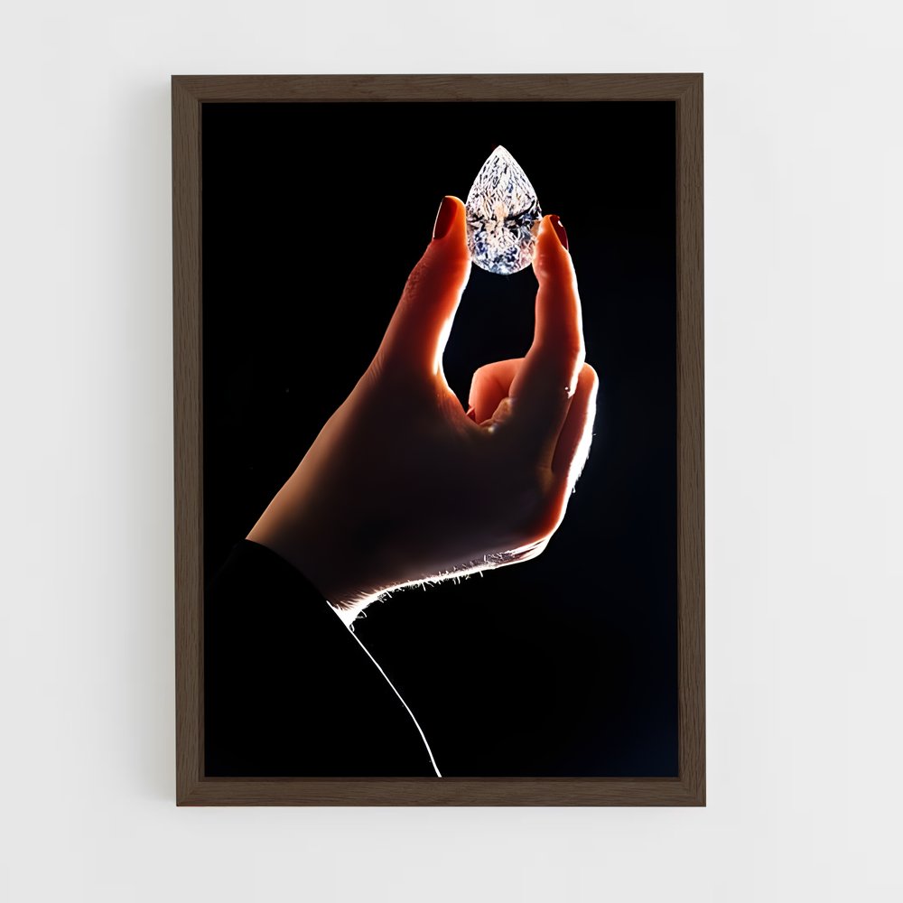 ap-diamond hands-5 cadre Bois foncé