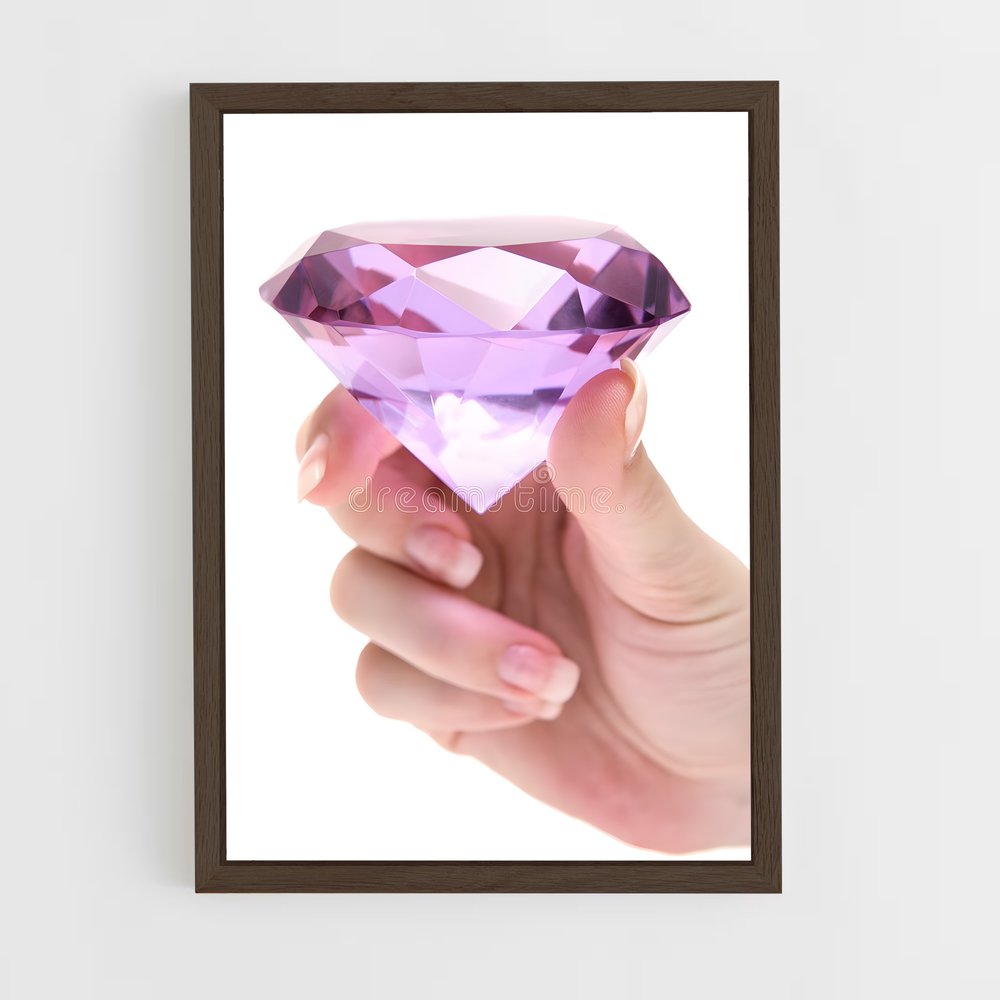 ap-diamond hands-8 cadre Bois foncé