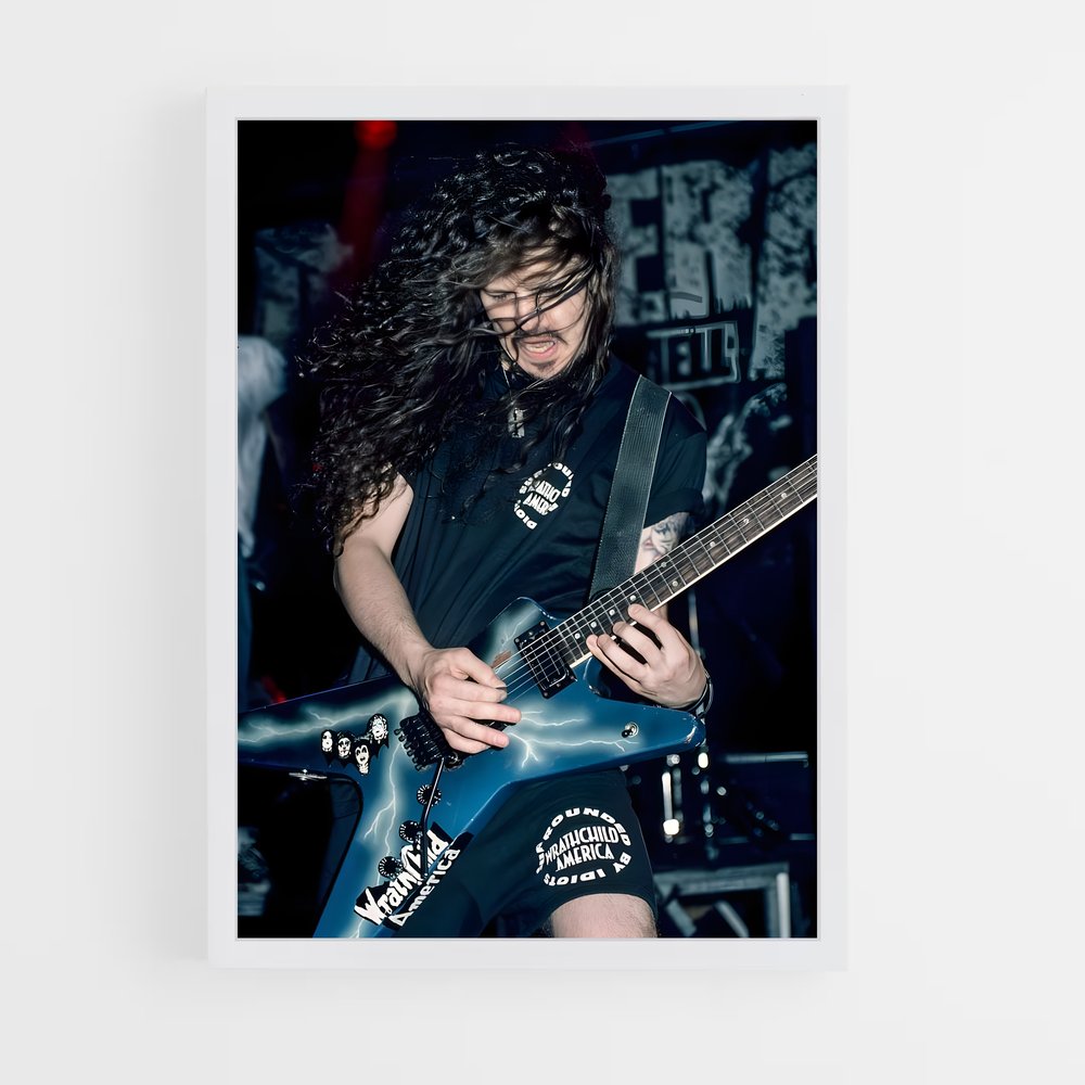 ap-dimebag darrell-8 cadre Blanc