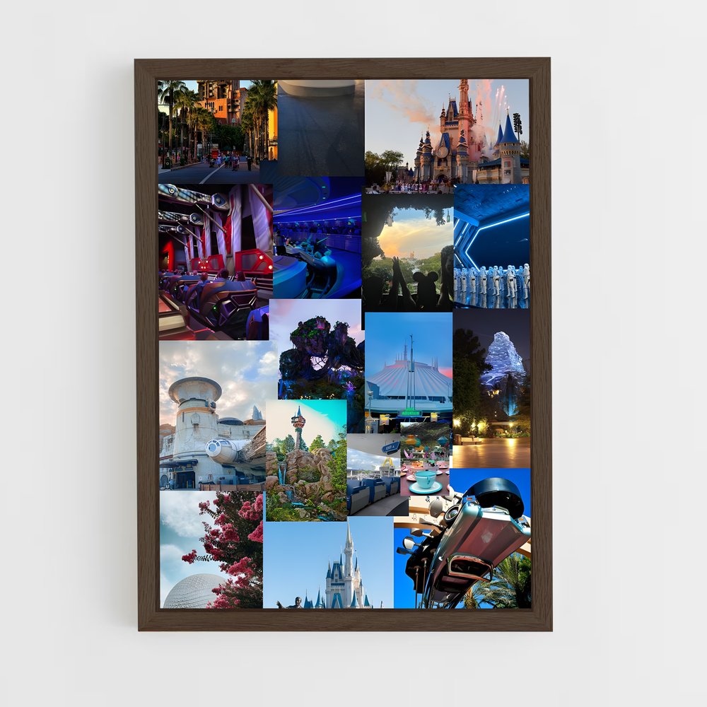 ap-disney+-6 cadre Bois foncé