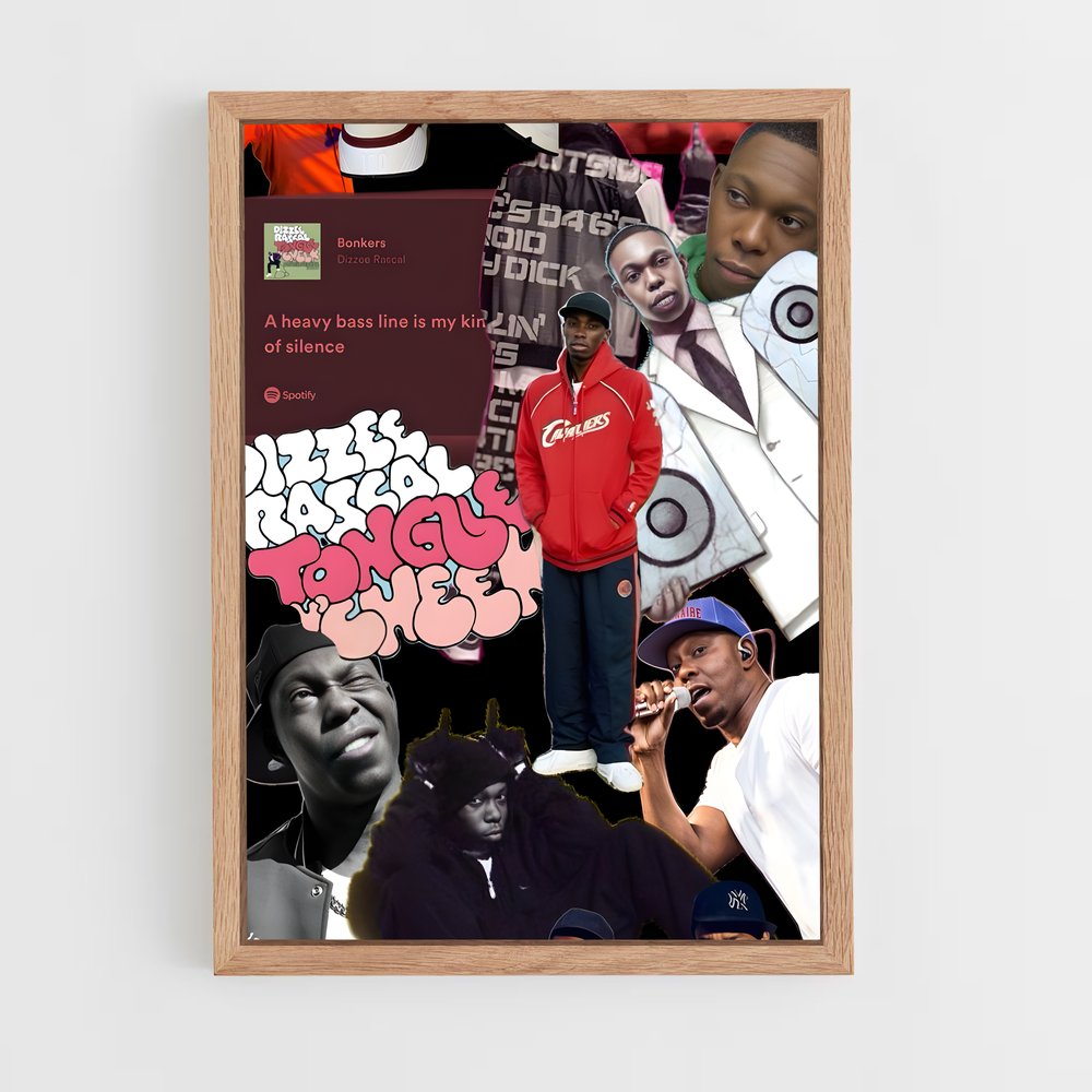 ap-dizzee rascal-3 cadre Bois clair
