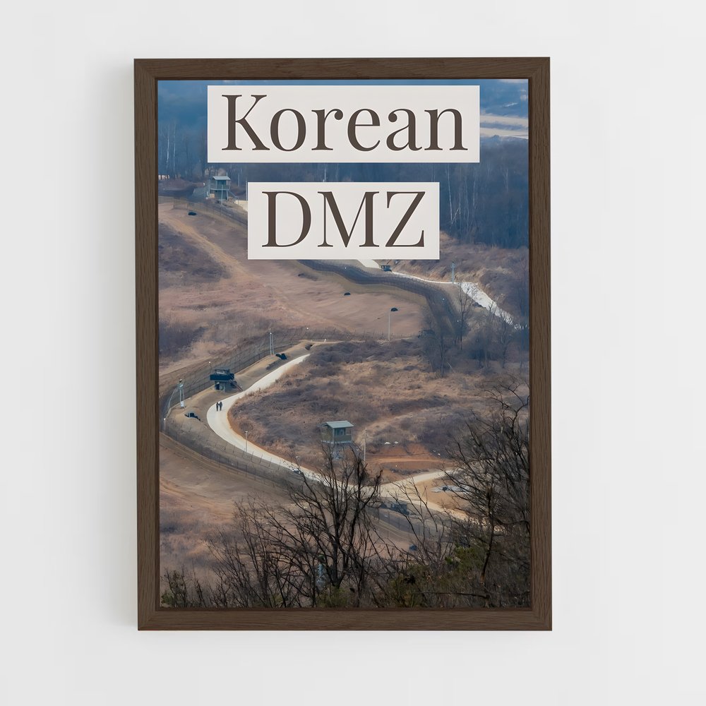 ap-dmz joint security area-1 cadre Bois foncé