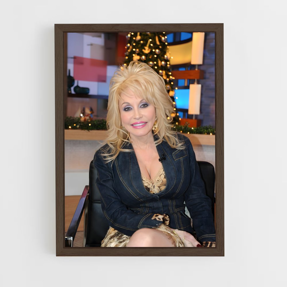 ap-dolly parton-3 cadre Bois foncé