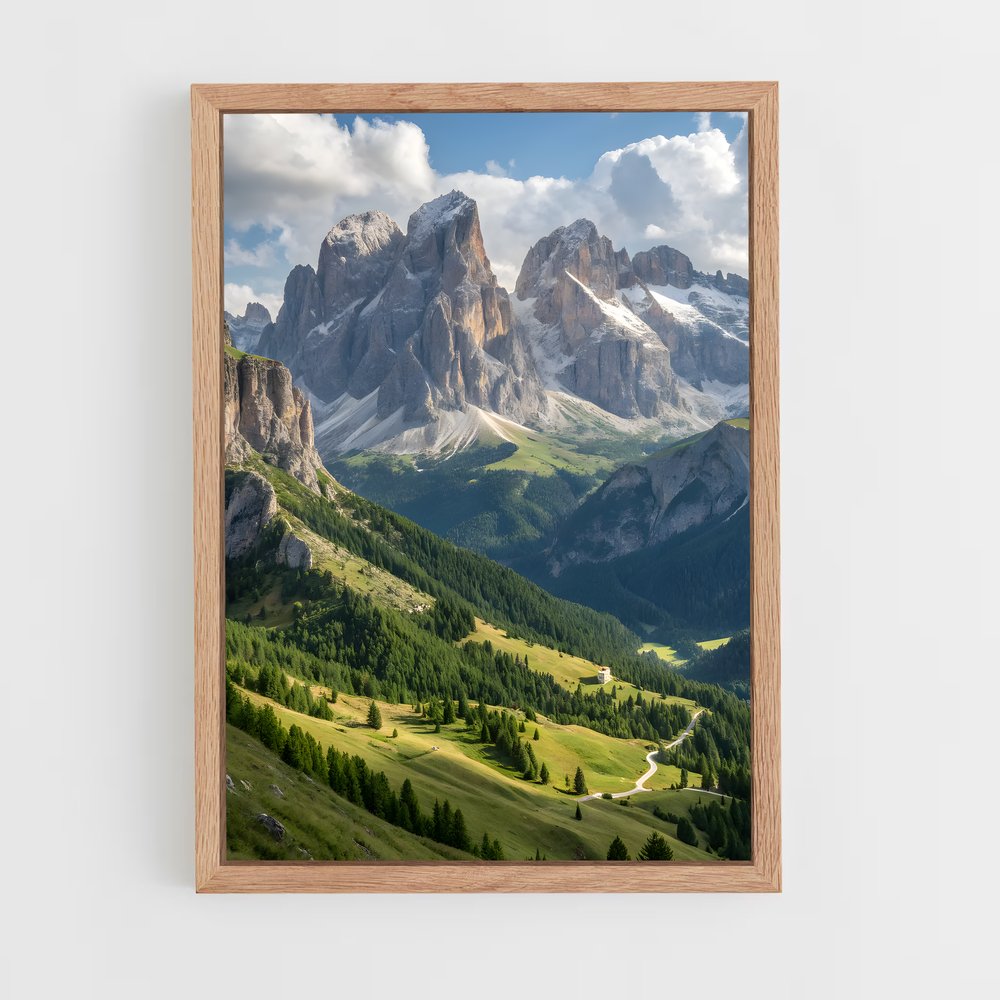 ap-dolomites mountains-1 cadre Bois clair