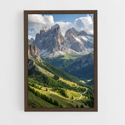ap-dolomites mountains-1 cadre Bois foncé