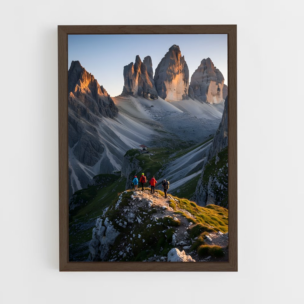 ap-dolomites mountains-3 cadre Bois foncé
