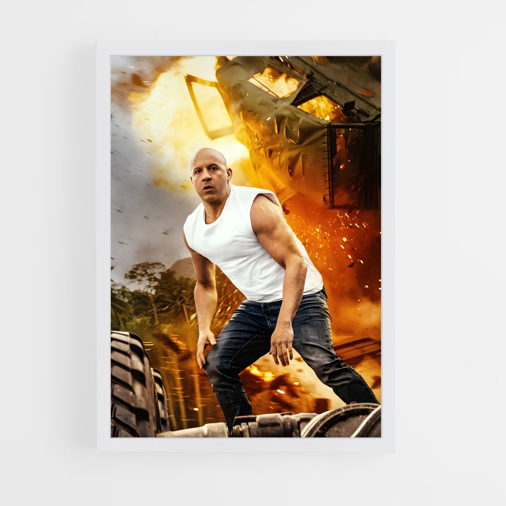 ap-dominic toretto-8 cadre Blanc