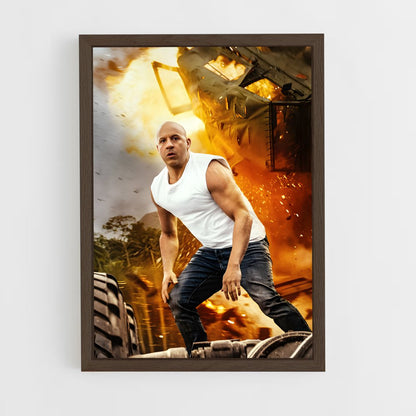 ap-dominic toretto-8 cadre Bois foncé