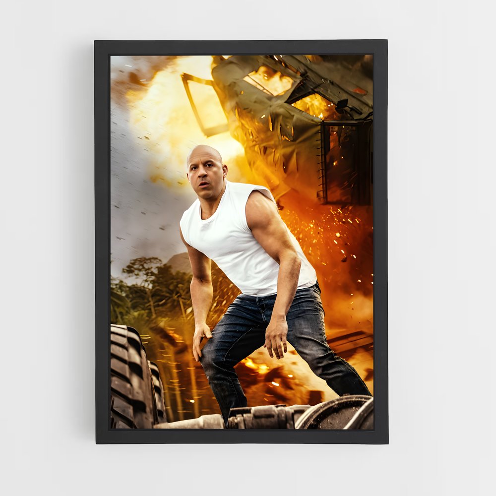 ap-dominic toretto-8 cadre Noir