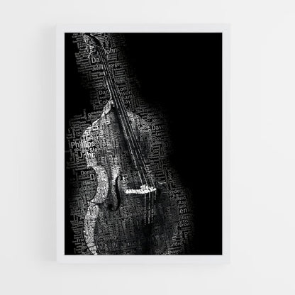 ap-double bass-5 cadre Blanc