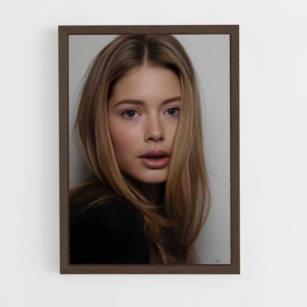 ap-doutzen kroes-9 cadre Bois foncé