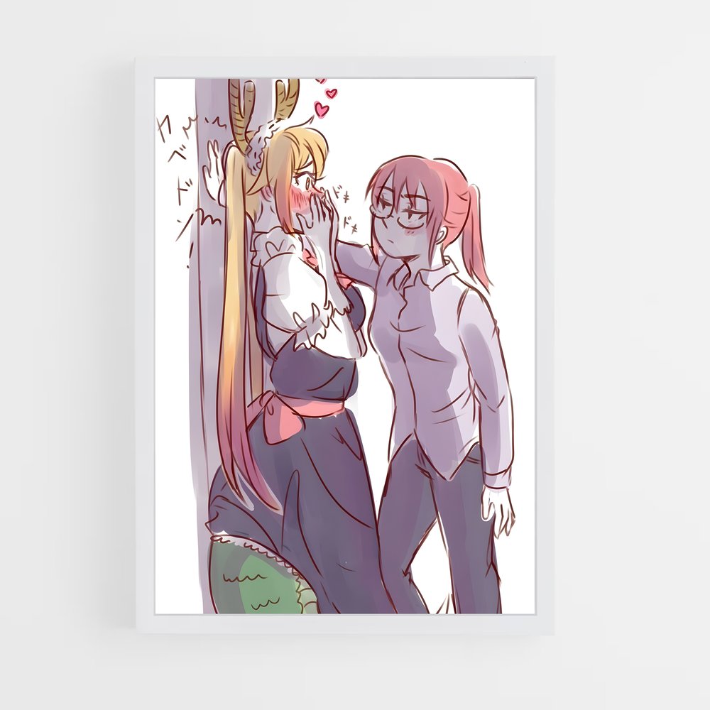 ap-dragon maid-5 cadre Blanc