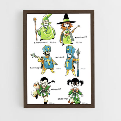 ap-dragon quest-1 cadre Bois foncé