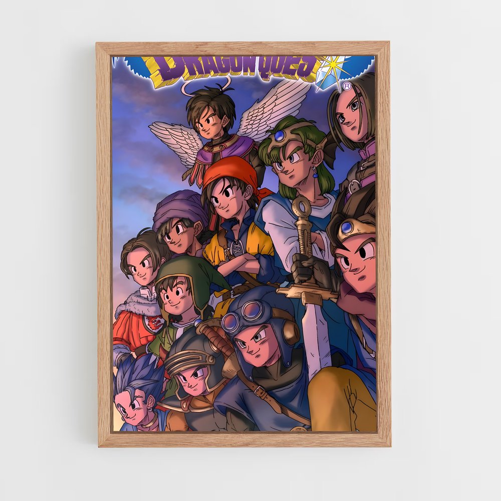 ap-dragon quest-3 cadre Bois clair
