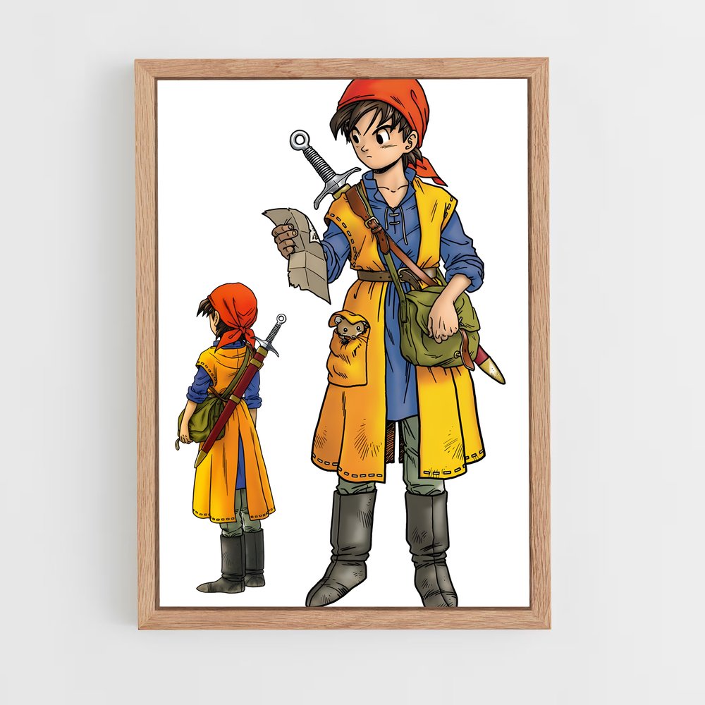 ap-dragon quest-5 cadre Bois clair