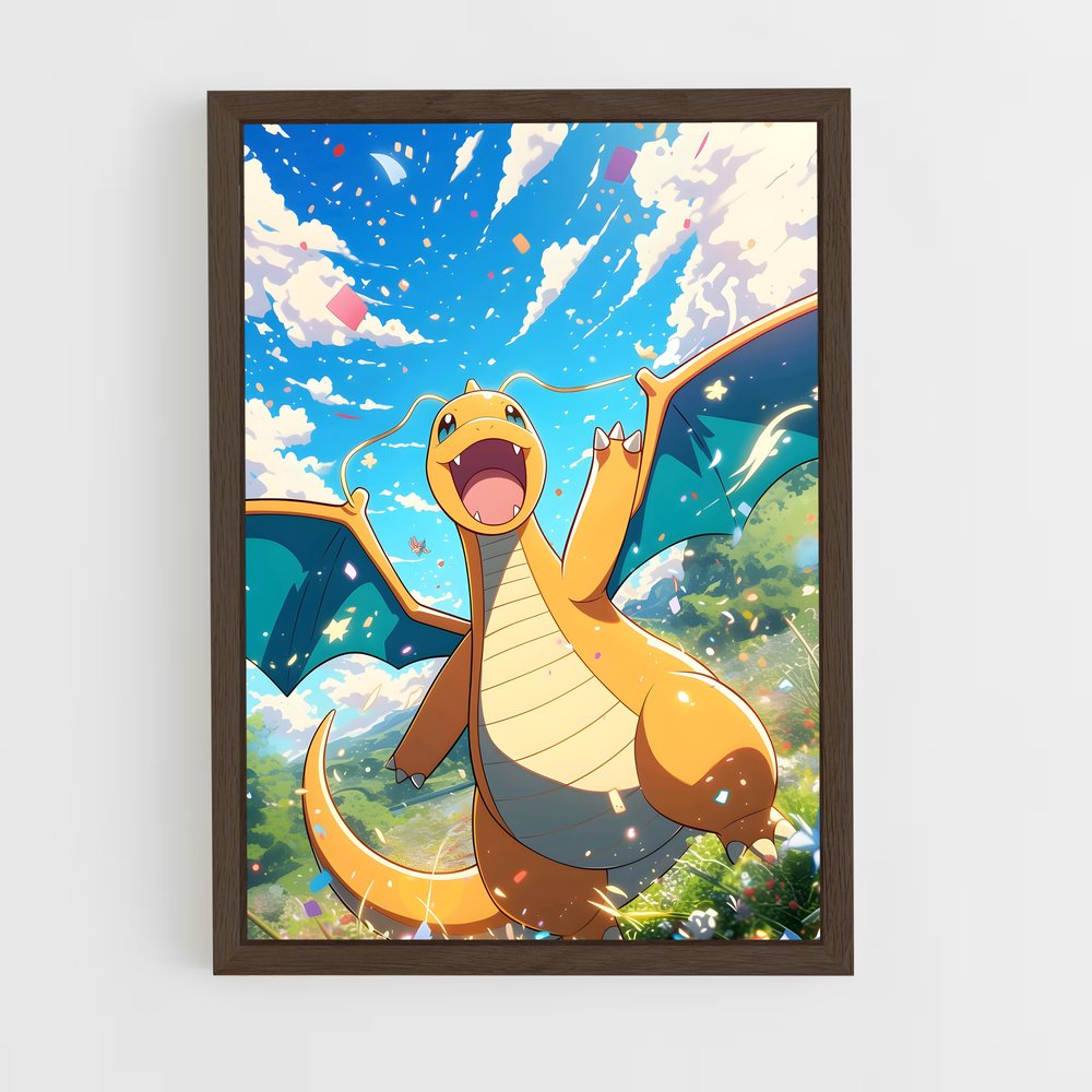 ap-dragonite-1 cadre Bois foncé