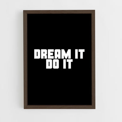 ap-dream it do it-2 cadre Bois foncé