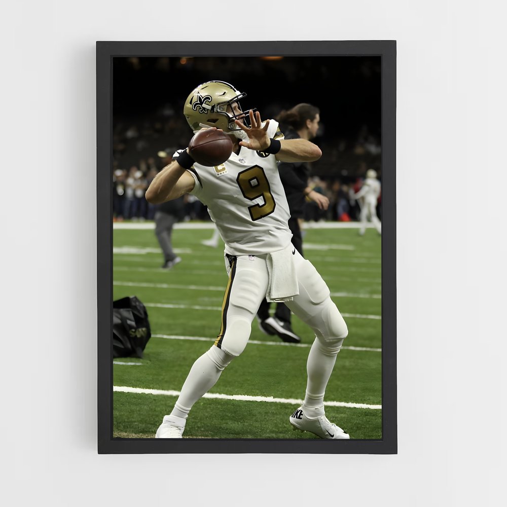 ap-drew brees-2 cadre Noir