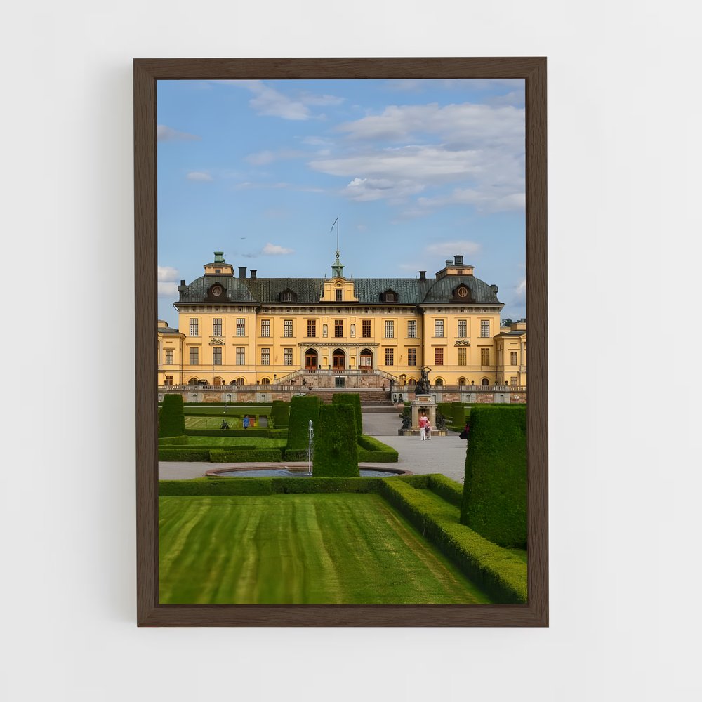 ap-drottningholm palace-3 cadre Bois foncé