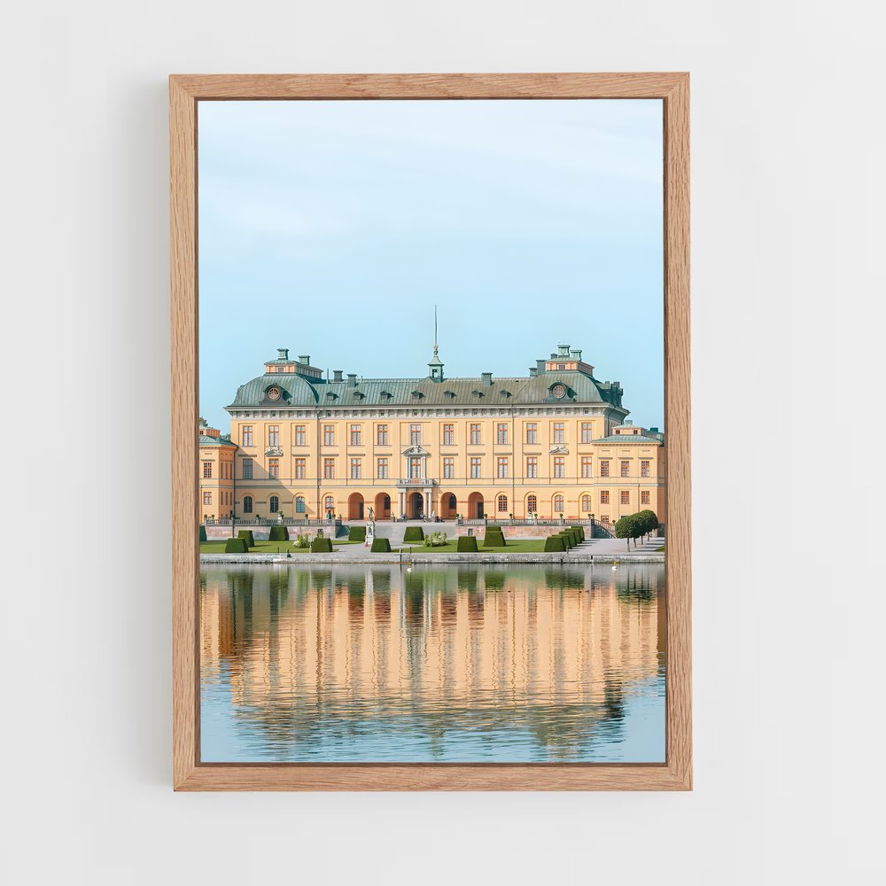 ap-drottningholm palace-4 cadre Bois clair