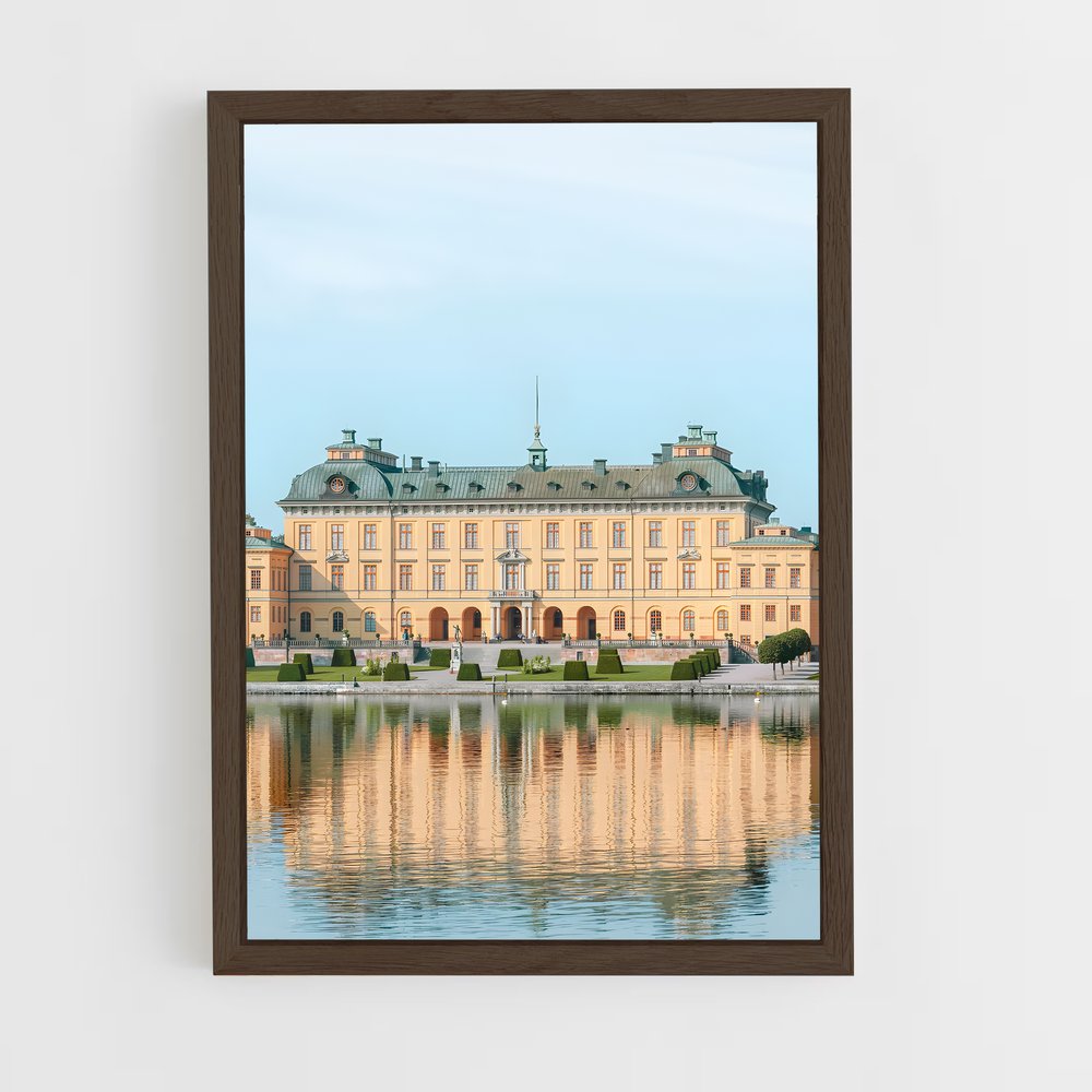 ap-drottningholm palace-4 cadre Bois foncé