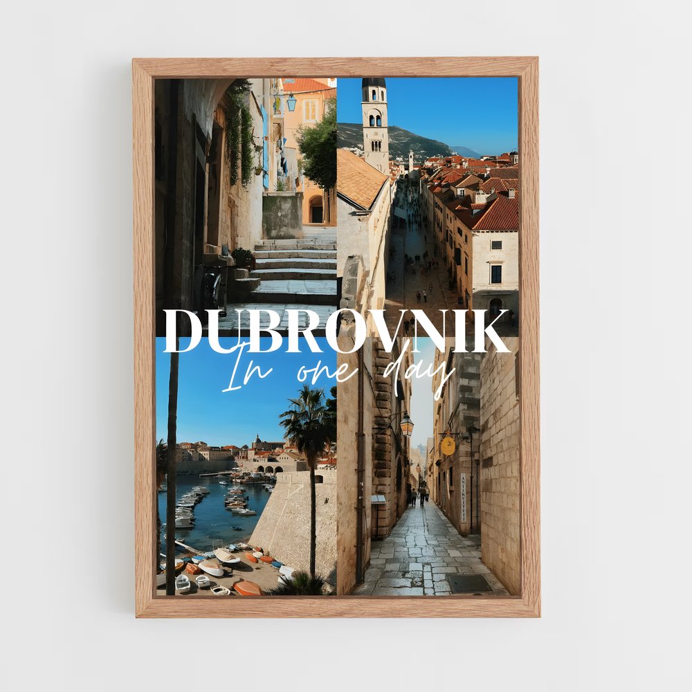 ap-dubrovnik old town-2 cadre Bois clair