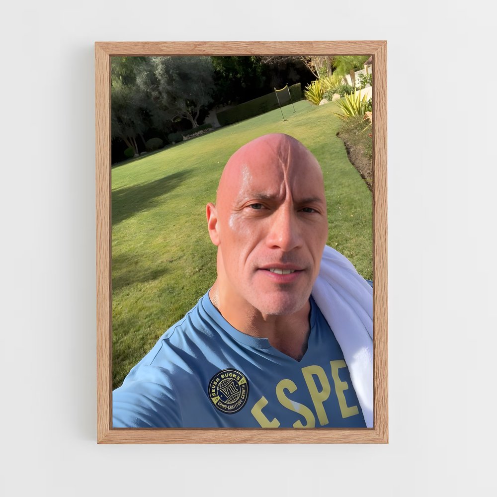ap-dwayne johnson-1 cadre Bois clair