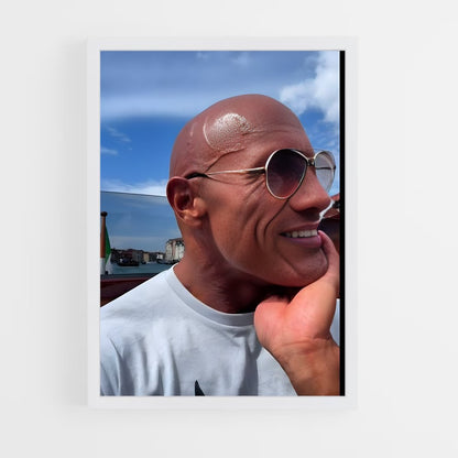 ap-dwayne johnson-10 cadre Blanc