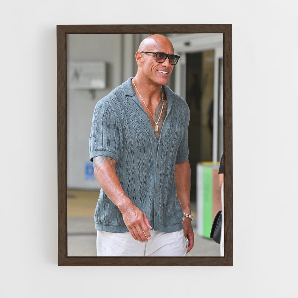 ap-dwayne johnson-7 cadre Bois foncé