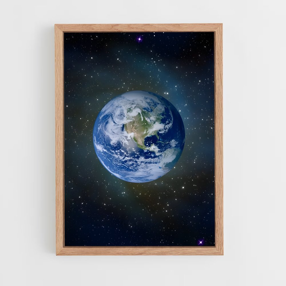 ap-earth from space-1 cadre Bois clair